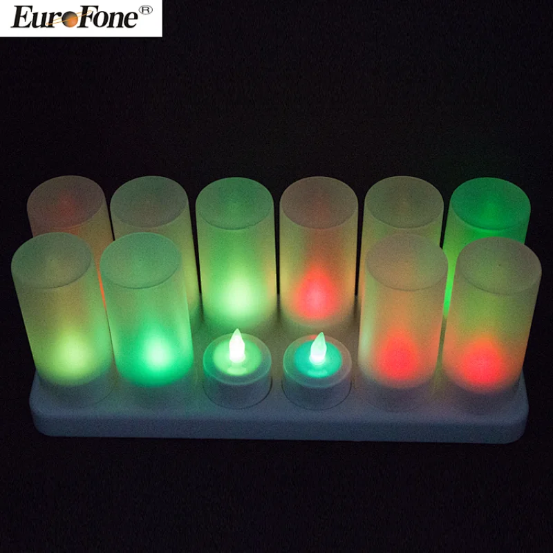 CL213812CC Rechargeable LED Tea Light Wholesale Candle For Bar Decoration