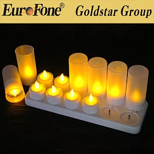 Amber Flameless Rechargeable LED tea candle light