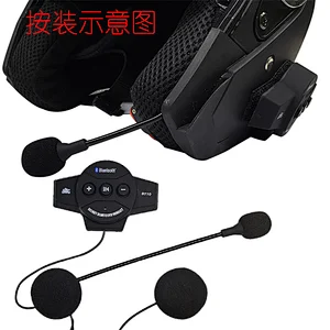 wholesale Cheap price wireless headset  motorcycle  helmet bluetooth  headset Speaker Intercom Handsfree Music Microphone
