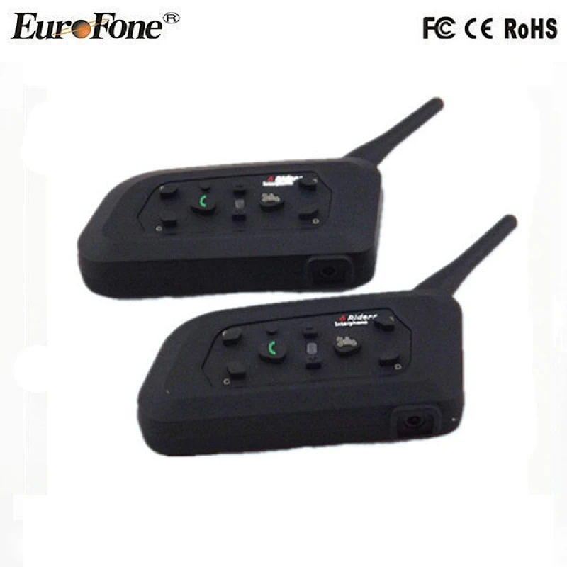 Hot sale motorcycle bluetooth intercom headset 6 Riders talking at the same time V6 interphone