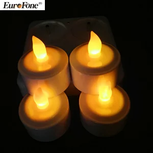wholesale  good quality led tealight candle rechargeable led church candle 4pcs/set
