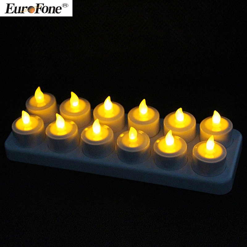 Amber Flameless Rechargeable LED tea candle light