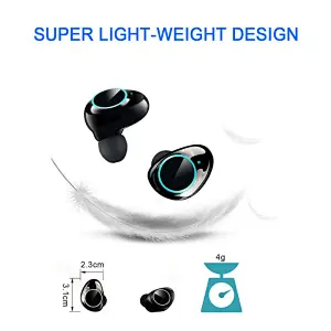 twins true wireless charging case  bluetooth stereo earphone touch control earbud