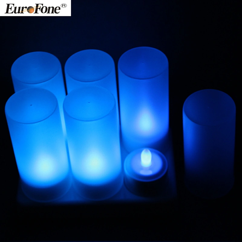 Wholesale Smokeless RGB Rechargeable Candle LED Light
