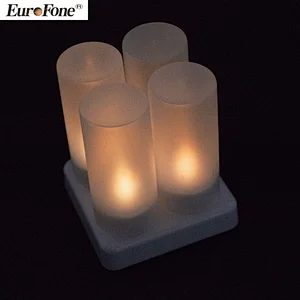 Wholesale Price Buy Restaurant Lighting Remote Controlled Inductive Rechargeable LED Candle