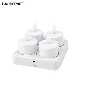 Newest design cold white color Rechargeable LED candle