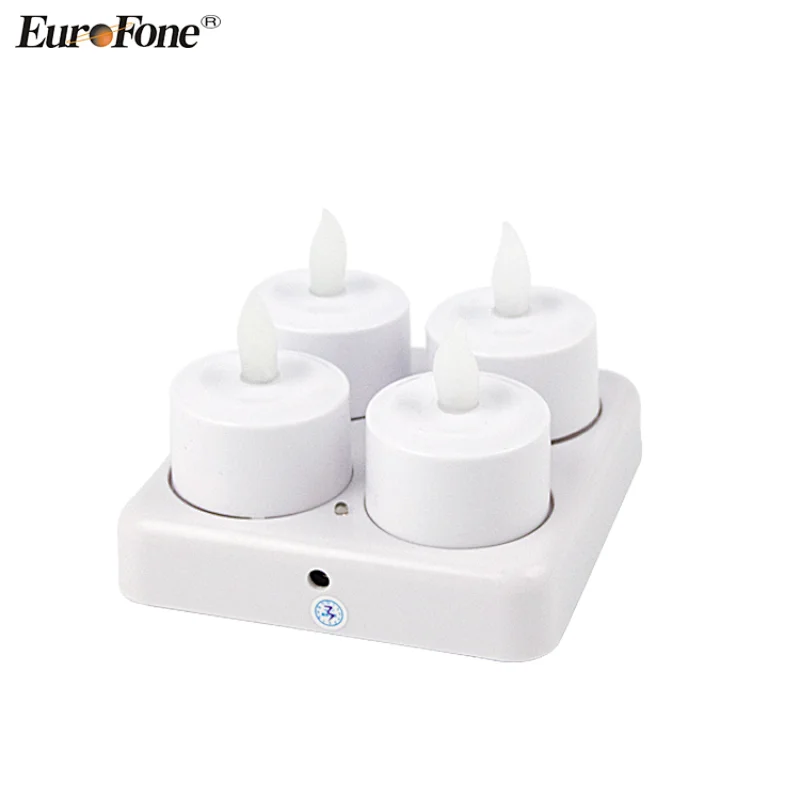 Newest design cold white color Rechargeable LED candle