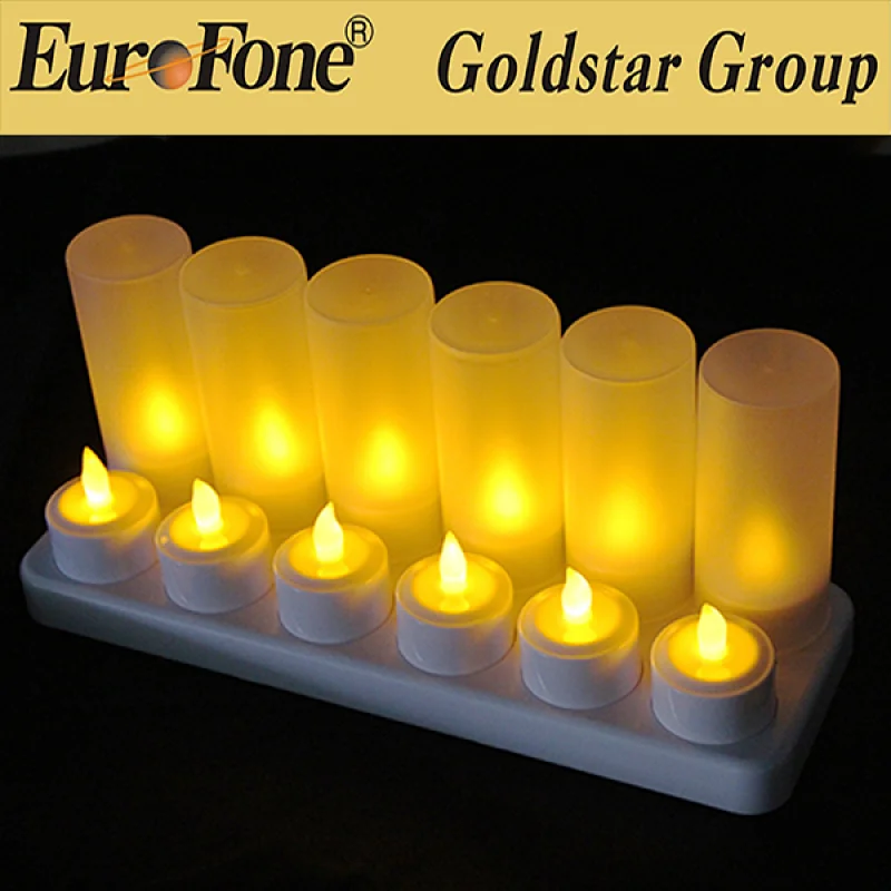 Amber Flameless Rechargeable LED tea candle light