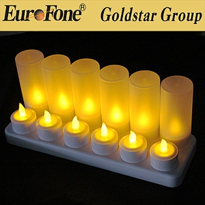 Amber Flameless Rechargeable LED tea candle light
