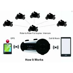 wholesale Good quality   motorcycle  helmet bluetooth  group  inercom headphone V6 pro