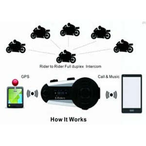 wholesale Good quality   motorcycle  helmet bluetooth  group  inercom headphone V6 pro