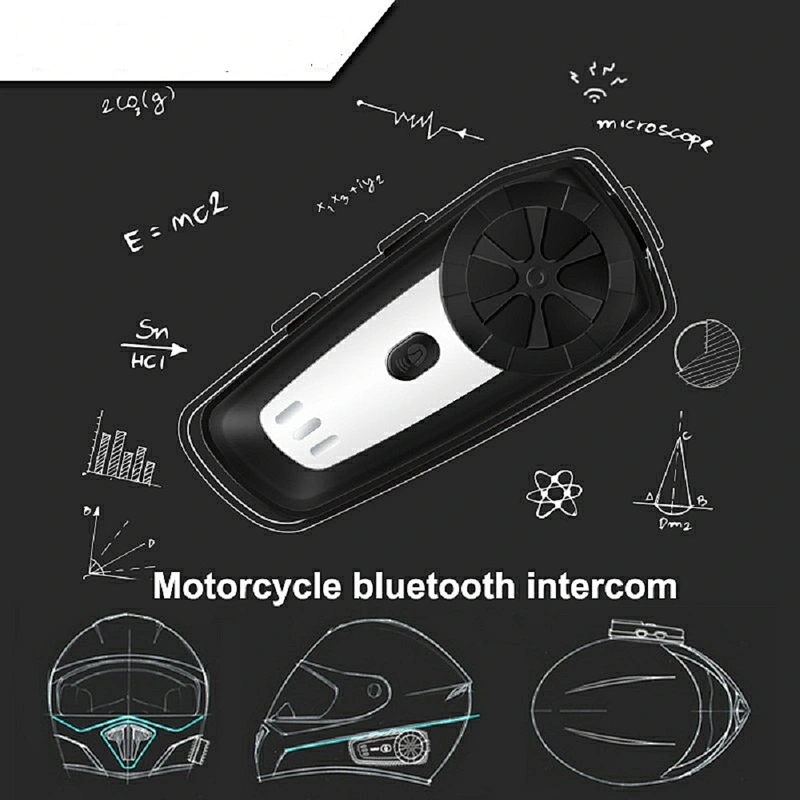2021 goede kwaliteit BT5.0 motorhelm voor 2 rijders 100 meter intercom met bluetooth headset