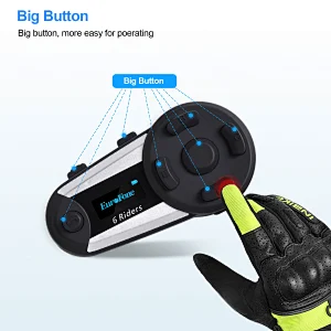 wholesale Good quality   motorcycle  helmet bluetooth  group  inercom headphone V6 pro