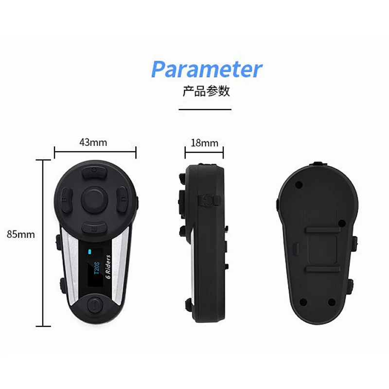 wholesale Good quality   motorcycle  helmet bluetooth  group  inercom headphone V6 pro