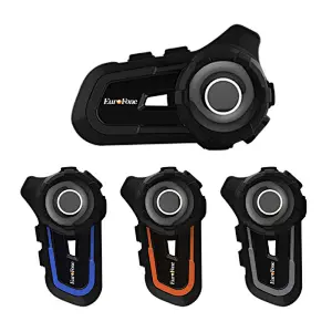 support 2 riders bluetooth intercom system connection 2 mobile phones Walkie talkie 800 meters helmet intercom headset