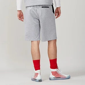 Custom men's Elastic Waist Joggers Sweat Short Pants with Pockets