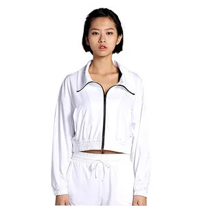 high quality female tracksuit latest fashion one shoulder zipper top for women