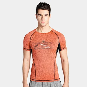 high quality workout sports dry fit mens t shirt gym fitness t shirt sport men