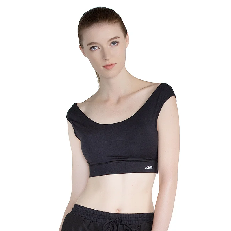 2020 new design sexy yoga bra women lifestyle low shoulder Strapless Sports Bra