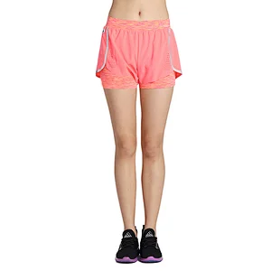 Women mixedmatches running Shorts 2 in 1 sports tight high quality Wholesale Yoga Leggings