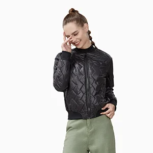 2020 Winter ladies  quilted square stripe fitness jacket workout style women's jacket