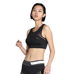 sexy mesh gym ladies high quality black sports bra