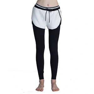 Custom personalised 2 in 1 workout sport active shorts double layer leggings fitness apparel sets for women