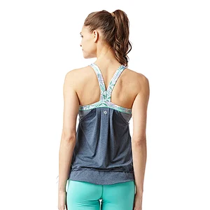 Women casual loose yoga vest quick dry gym fitness funny  tank top yoga sportstwear Custom logo designed tank topwoman