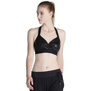 ladies hotsexy pushup yoga bra women high quality removable cup strappy Sports Bra