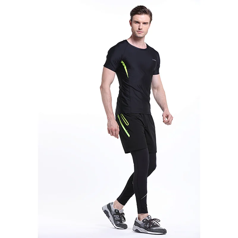 Wholesales custom logo workout sport tights print  yoga pants OEM FACTORY Wholesale Gym Wear Leggings Men's Custom Logo Printed