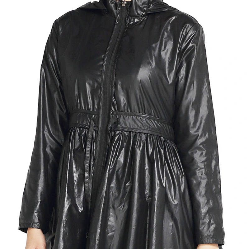 Women new design fashion running street casual long windbreaker jacket