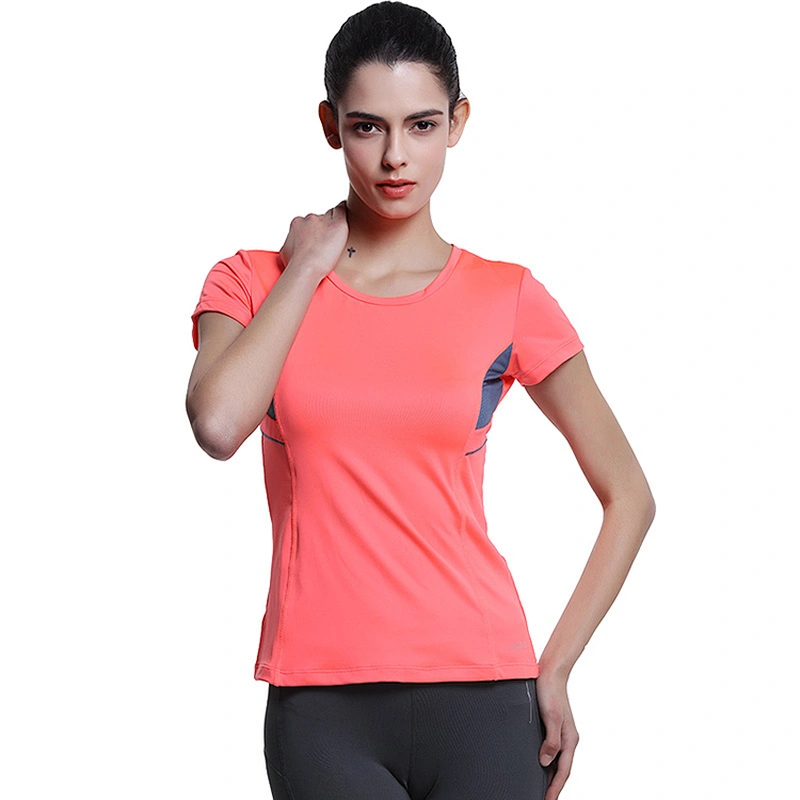 Hotsale dry fit running fitness activewear gym sportswear OEM sports T shirt for women