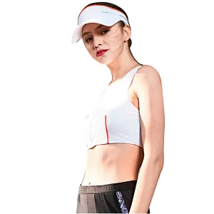 Wholesale custom design front zip sexy women sports bra