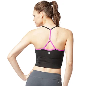 Wholesale  custom logo women hot sexy removable quick dry yoga sports bra