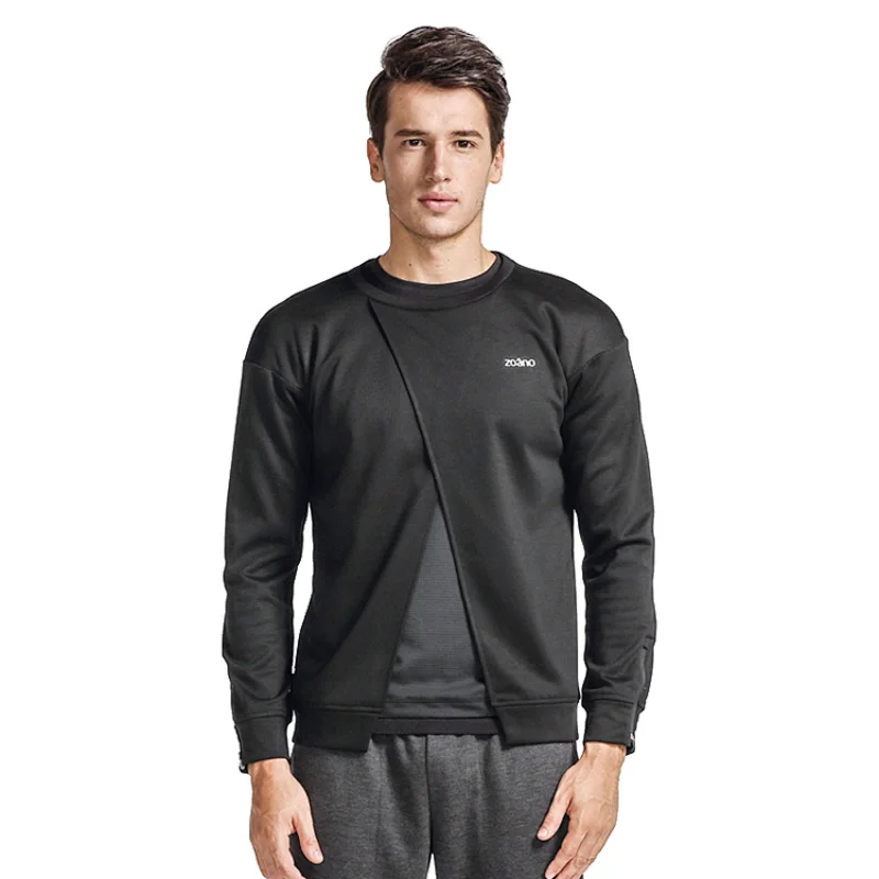 crew neck cotton casual pullover for mens