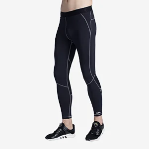 Mens Tummy Control Workout Running 4 Way Stretch seamless leggings with Pockets