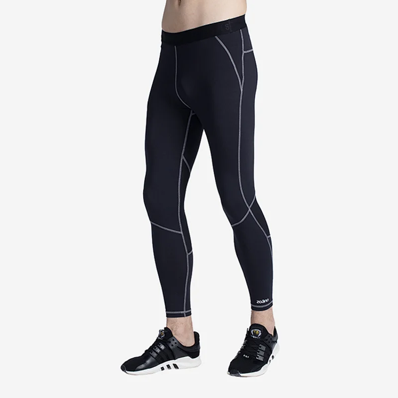 Mens Tummy Control Workout Running 4 Way Stretch seamless leggings with Pockets
