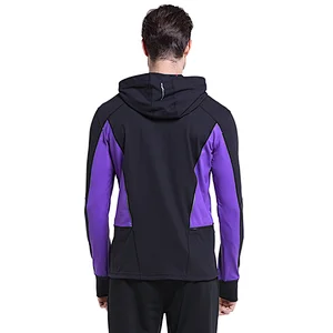 High quality zip  long sleeve T Shirt sports sweater high collar hoodie