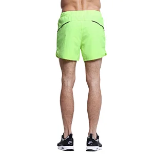 High quality mens sport shorts fitness gym running active wear zipper shorts