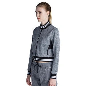 women custom logo high fashion tracksuit pretty loungewear casual jacket