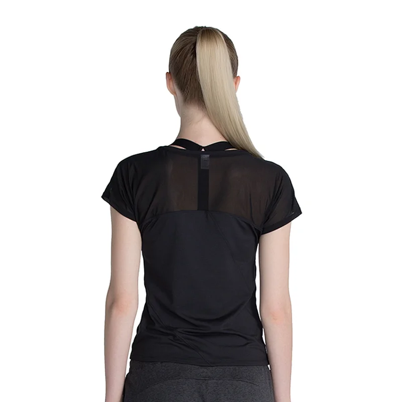 Wholesale t shirts manufacturing workout t shirt lain custom logo women's fast drying short sleeve t-shirt