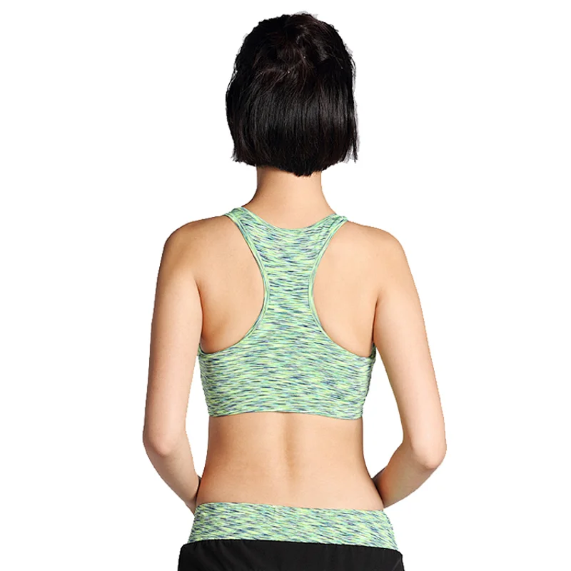 lady hot sexy yoga bra custom gym pushup strapless racerback Sports Bra