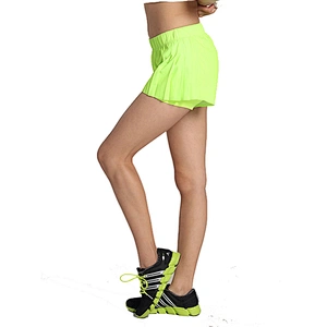 Women's 2 in 1 running Short  Yoga Wear Shorts Tight Fitness Workout Push Up Gym Shorts