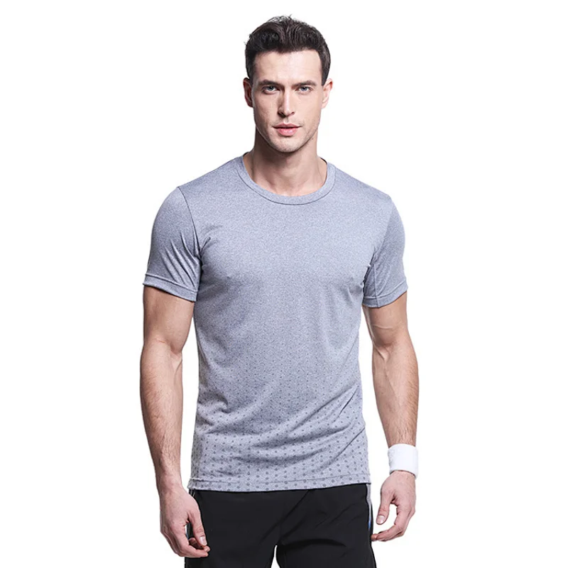 Gym Training Sports quick Dry slim Fit Custom  printing Plain  T Shirt Men