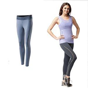 Wholesales fashion mesh breathable workout leggings fitness yoga pants for women  with custom logo