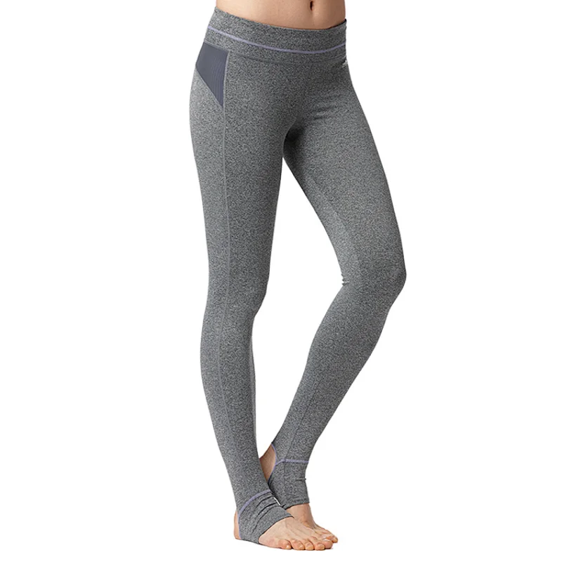 Customized oem  summer fashion  Stirrup Trousers  foot tights sport workout  grey tights women yoga leggings