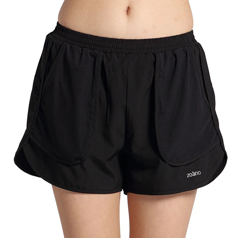 Women new style activewear dry fit sports short for running fitness short with pocket