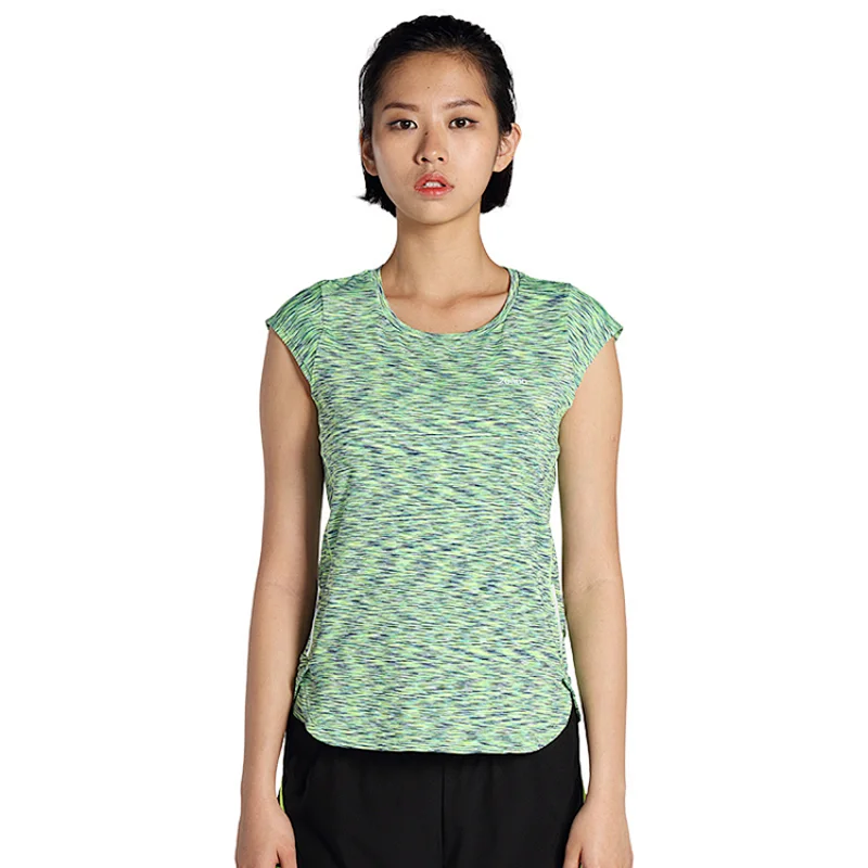 Women slim fit t shirts on promotion sportswear dry fit running fitness activewear