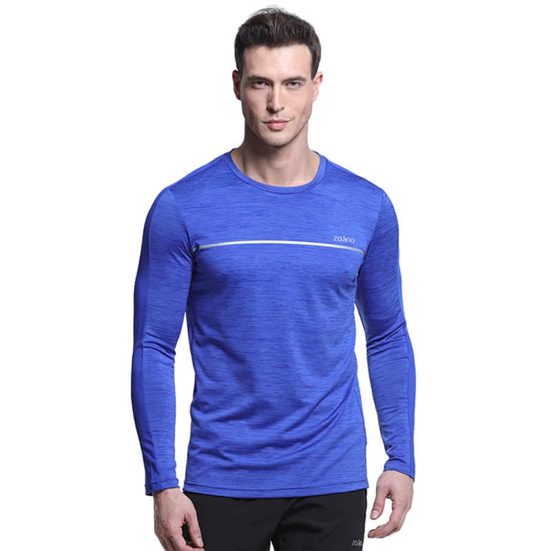 Wholesale sportswear Running Sport Shirts Exercise Full Sleeve T Shirts For Men