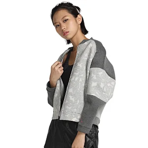 Burn Out printing tracksuits for women fitness running sportswear casual jacket